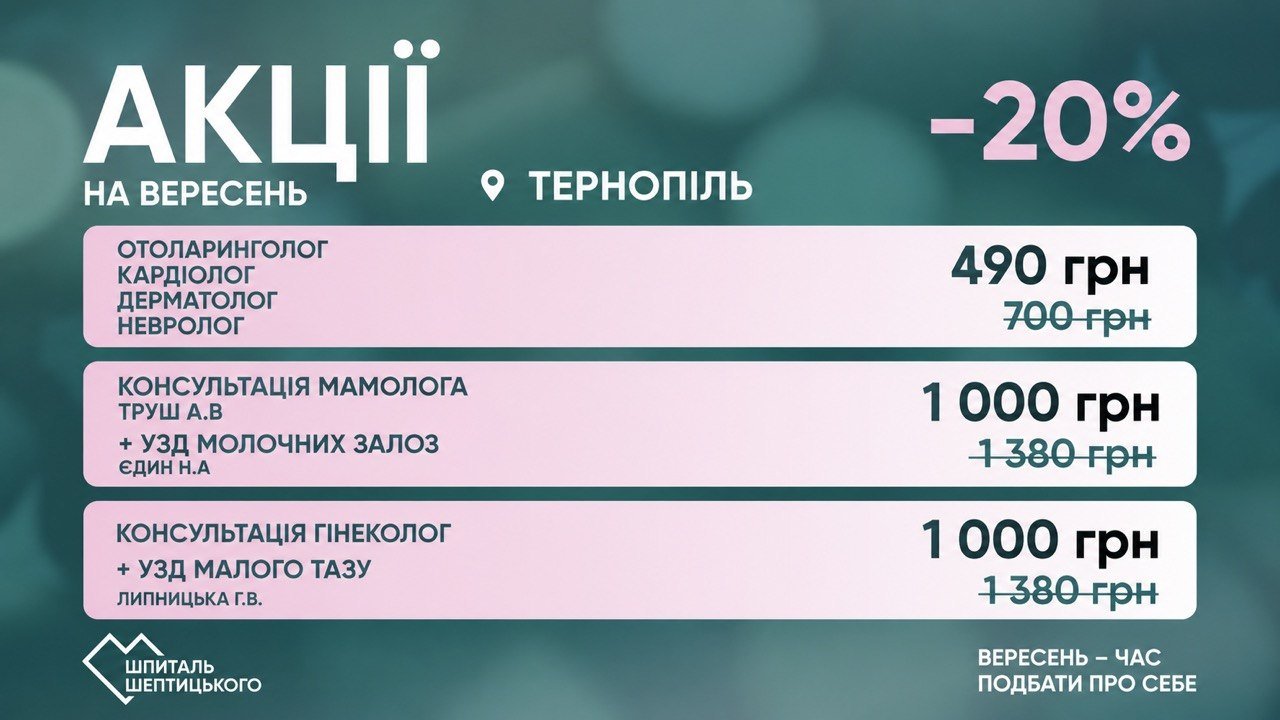 Вересневі Акції Шпиталь Шептицького у Тернополі
